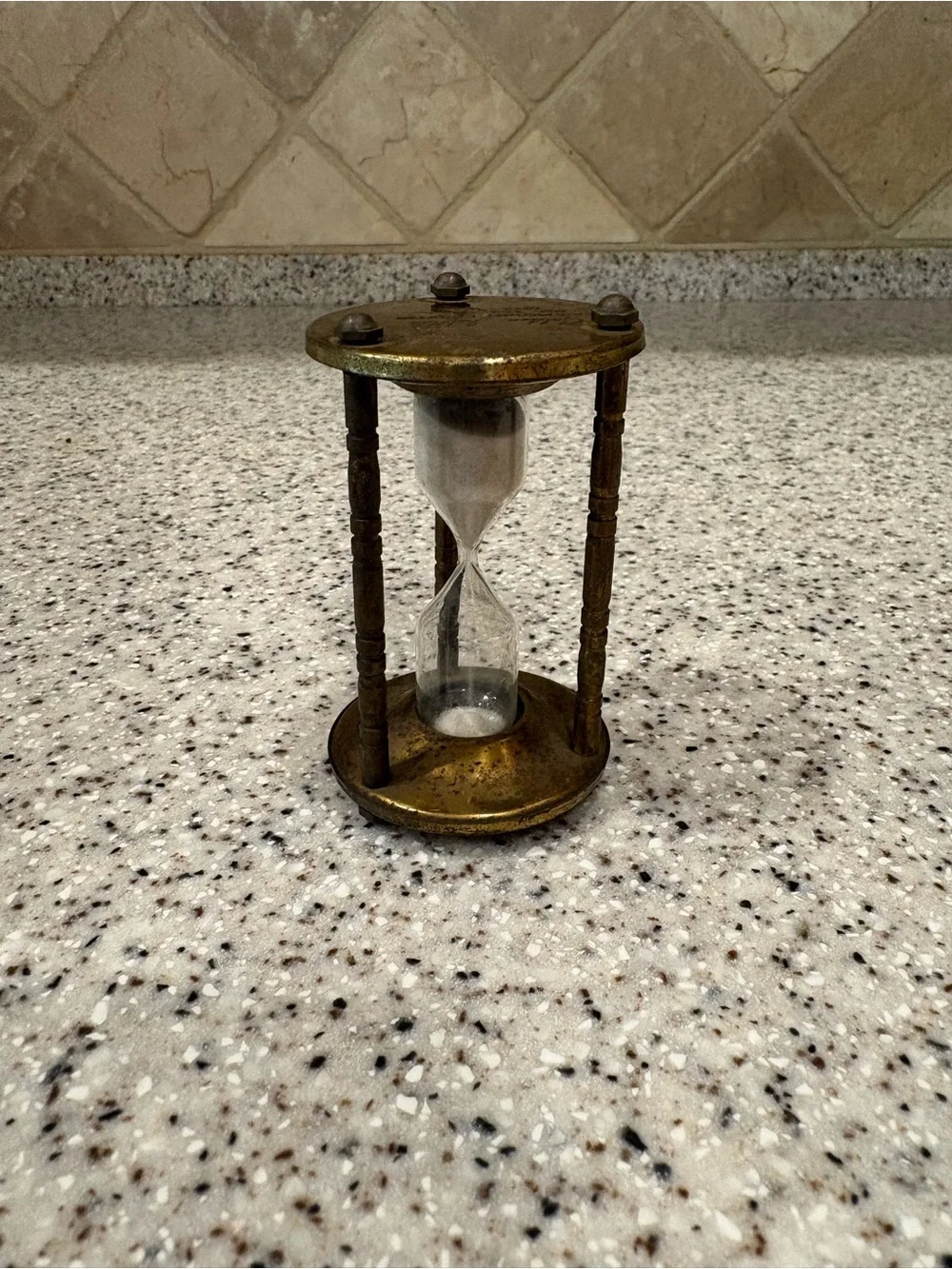 Brass Hourglass Decorative Timer - Vintage Style
